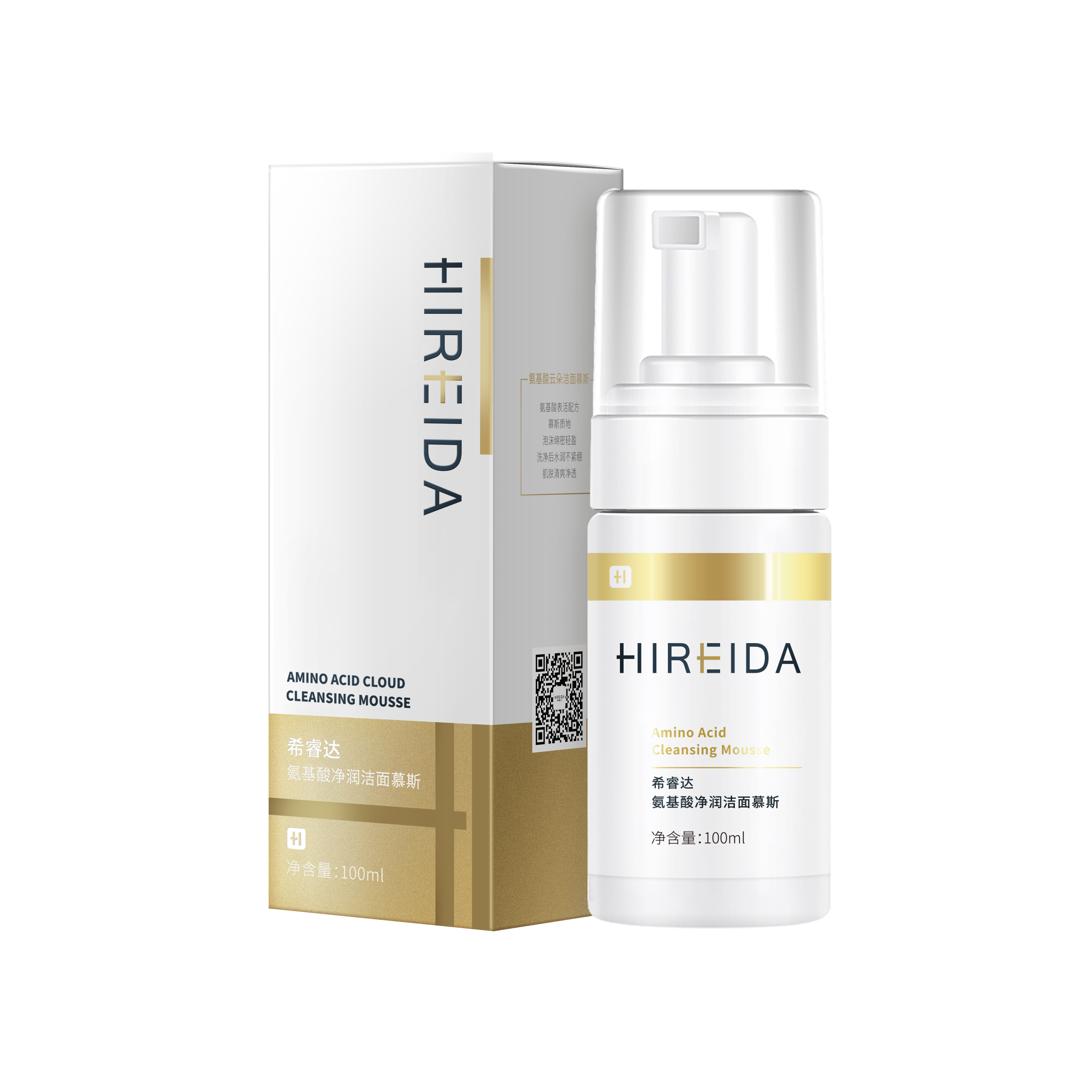 HIREIDA Amino Acid Cloud Cleansing Mousse (100ml)